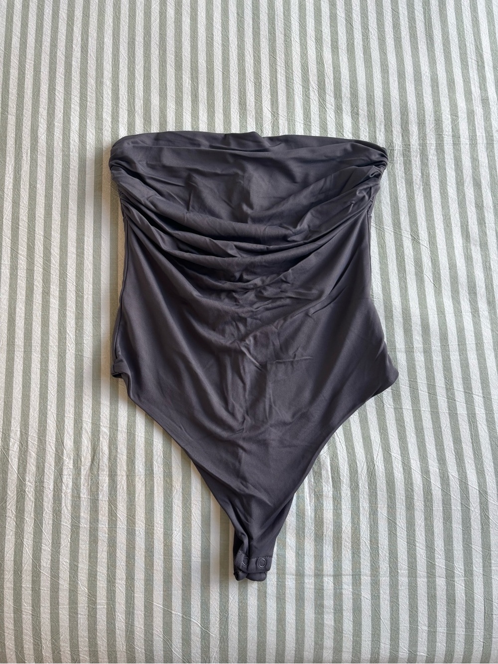 Meshki Gray Strapless Bodysuit
